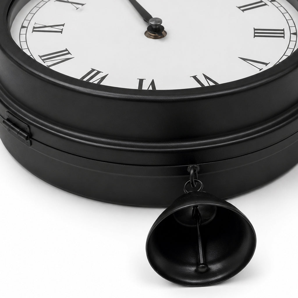 Double Sided Outdoor Station Clock 20cm Rustic Country Farmhouse Style