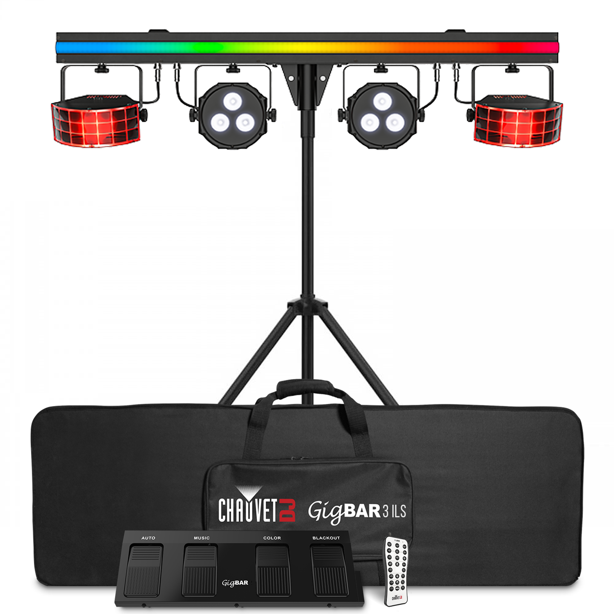 DJ GigBAR 3 ILS LED Derby Par Batten UV Effect Light Party