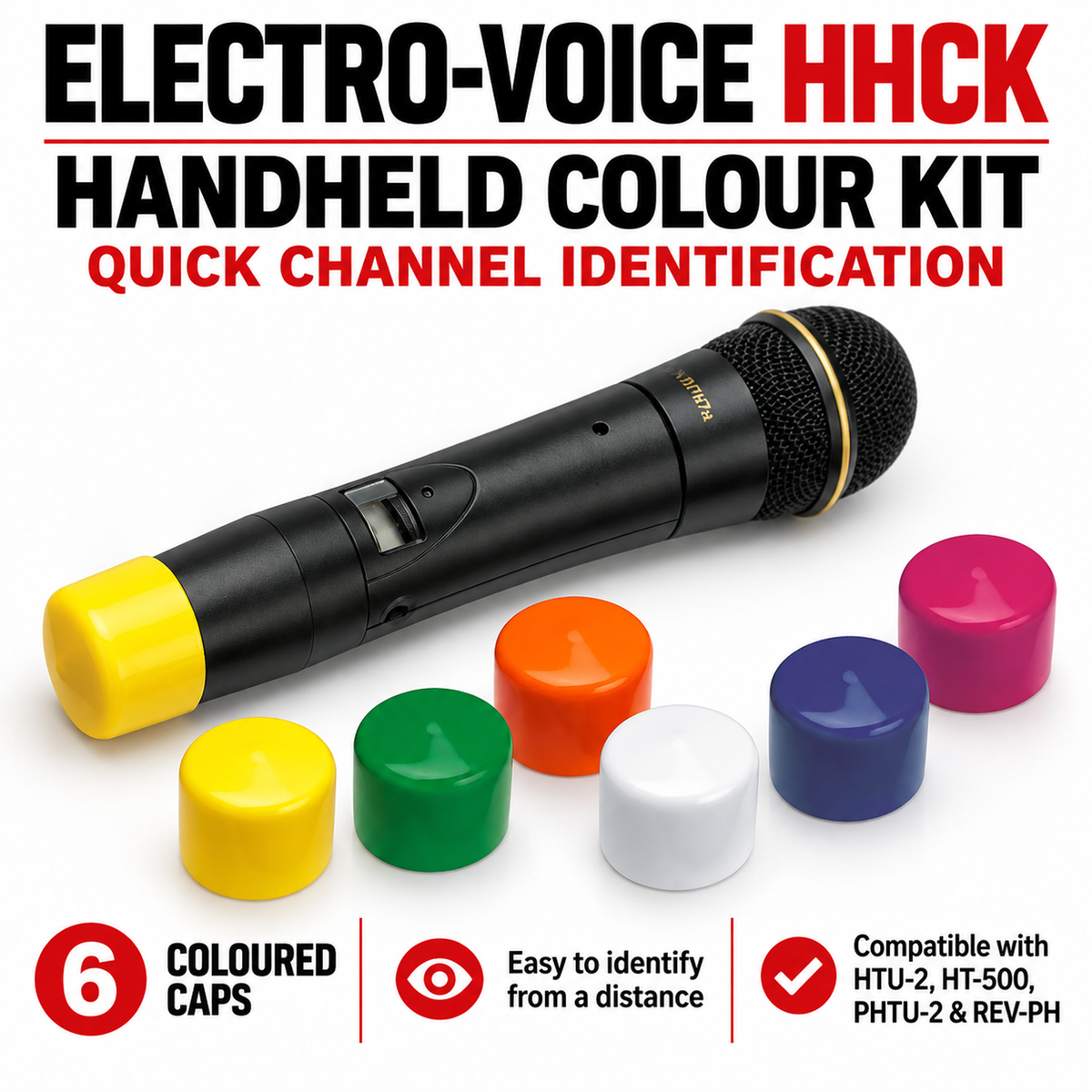 Handheld Colour Kit For RE2 HTU-2 PHTU-2 Transmitter Microphones
