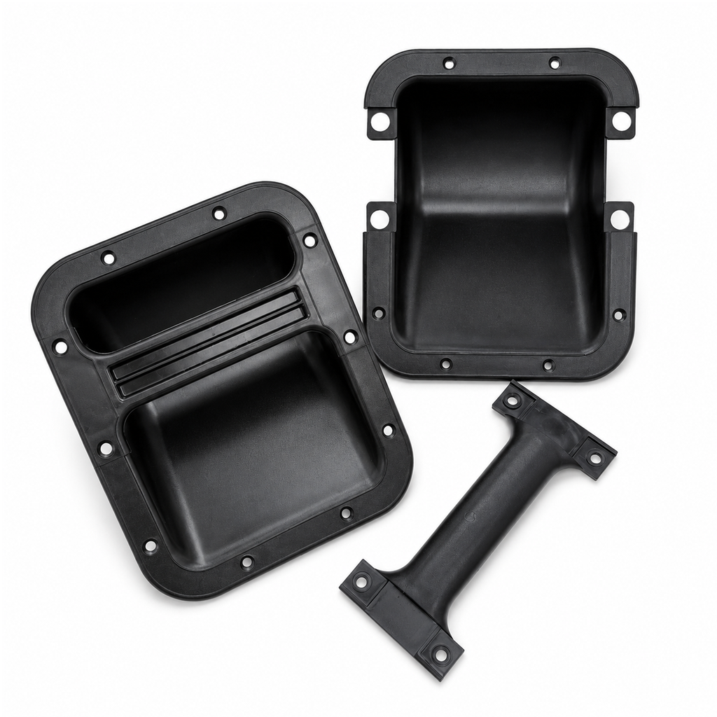 Large Plastic Recessed Cabinet Bar Handles (Pair)