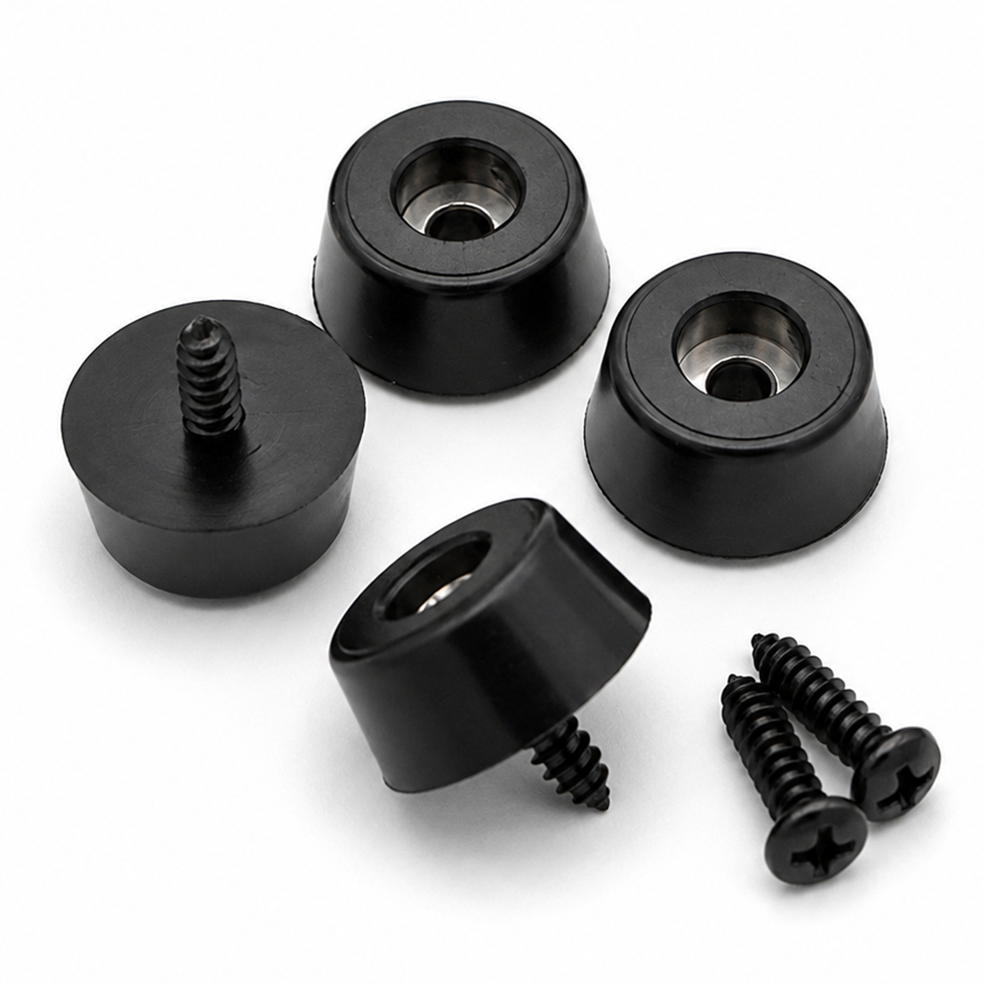 Large Rubber Feet with Fixing Screws Heavy Duty Set of 4