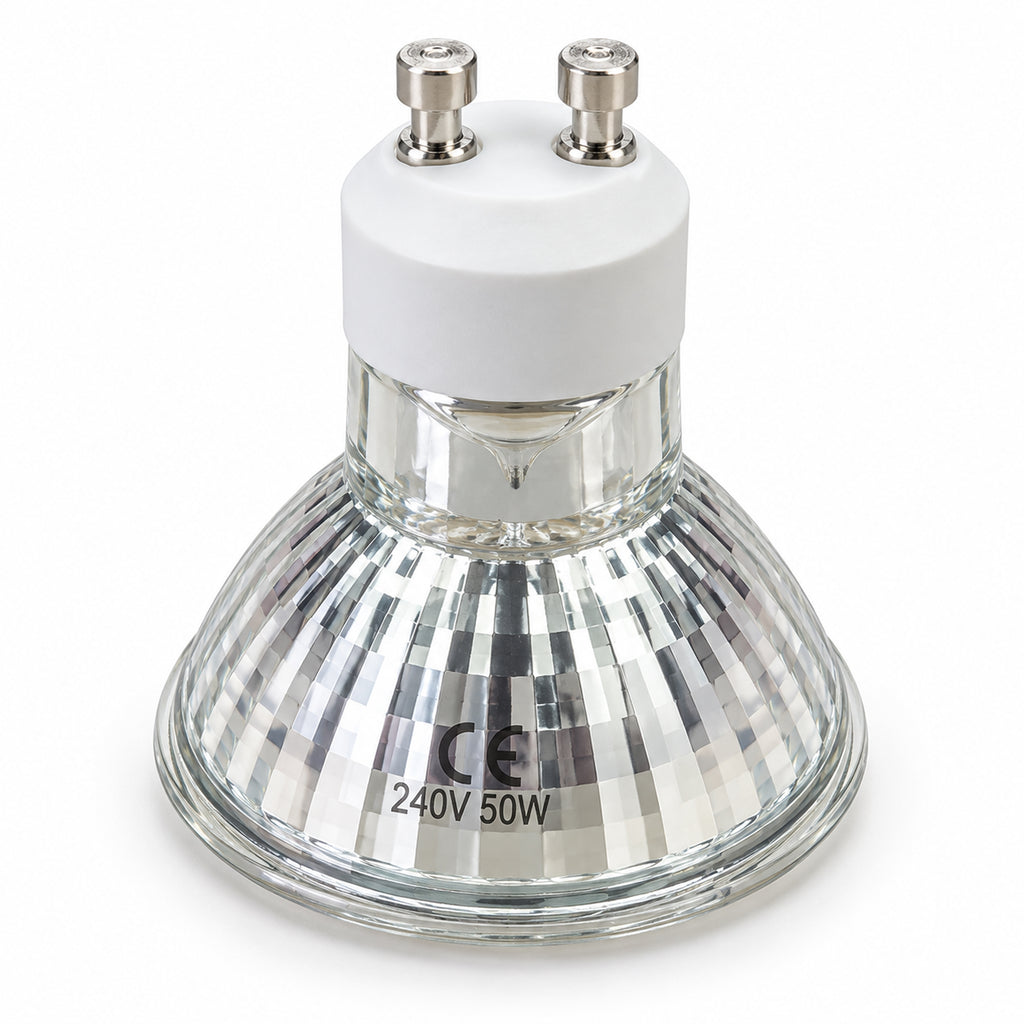50W Halogen GU10 Lamp Warm White Pack of 10