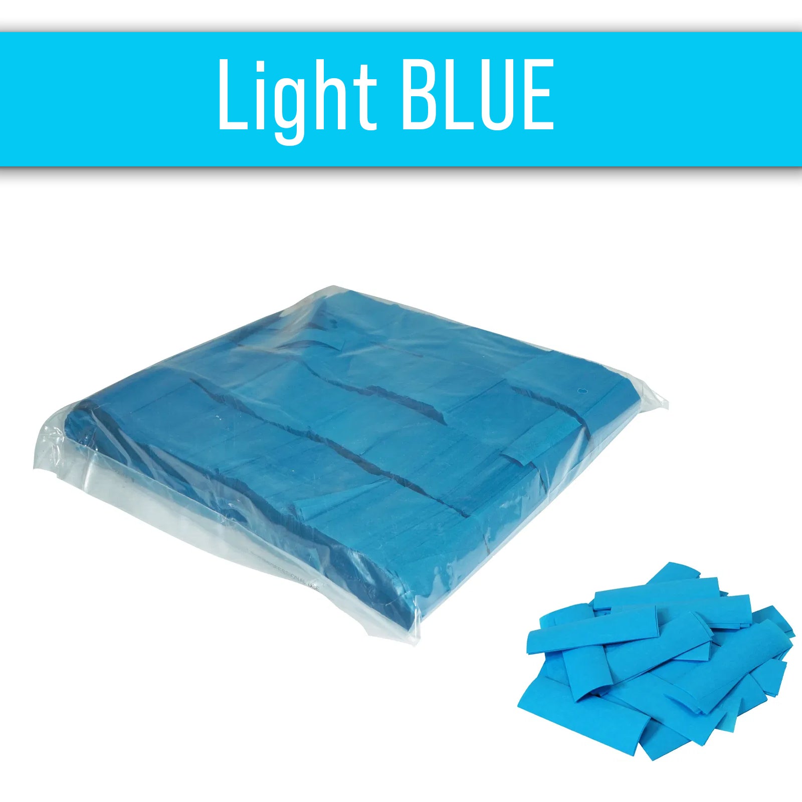 Loose Confetti 17 x 55mm Coloured Options 1kg