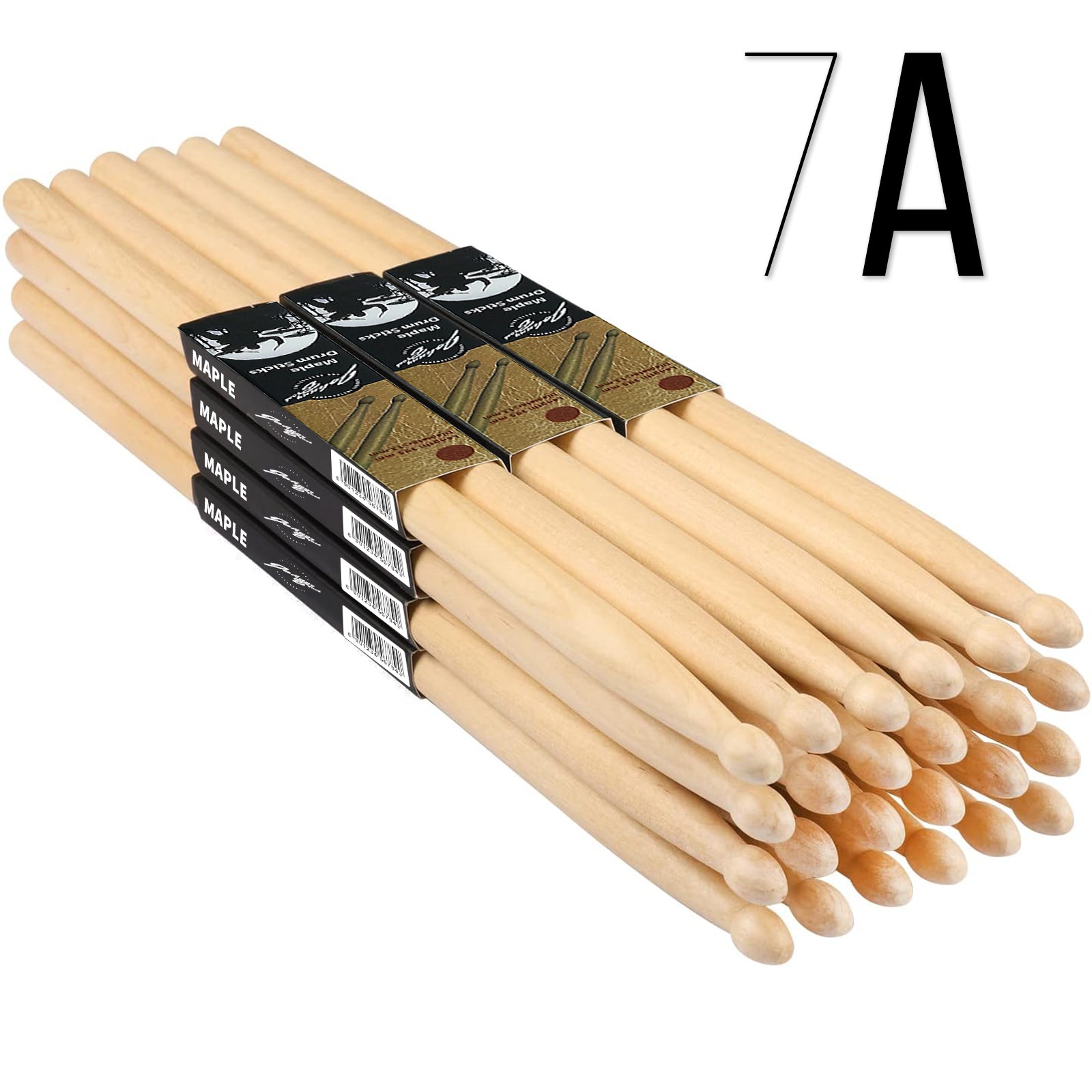 2 Pair Johnny Brook Wooden Drum Sticks Maple