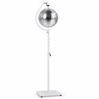 16" Mirror Ball Kit with White Stand, Curved Motor Bracket inc Pinspot