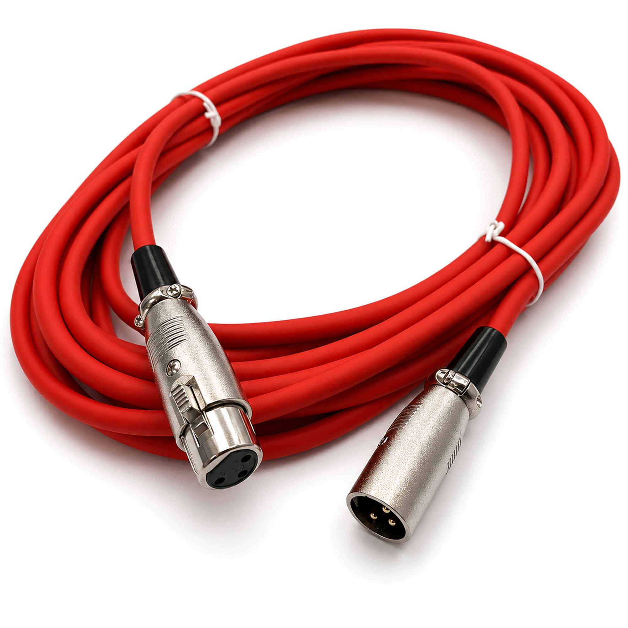 6M XLR Female To Male XLRF-XLRM OFC Lead RED
