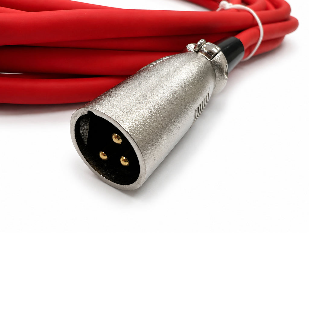 6M XLR Female To Male XLRF-XLRM OFC Lead RED