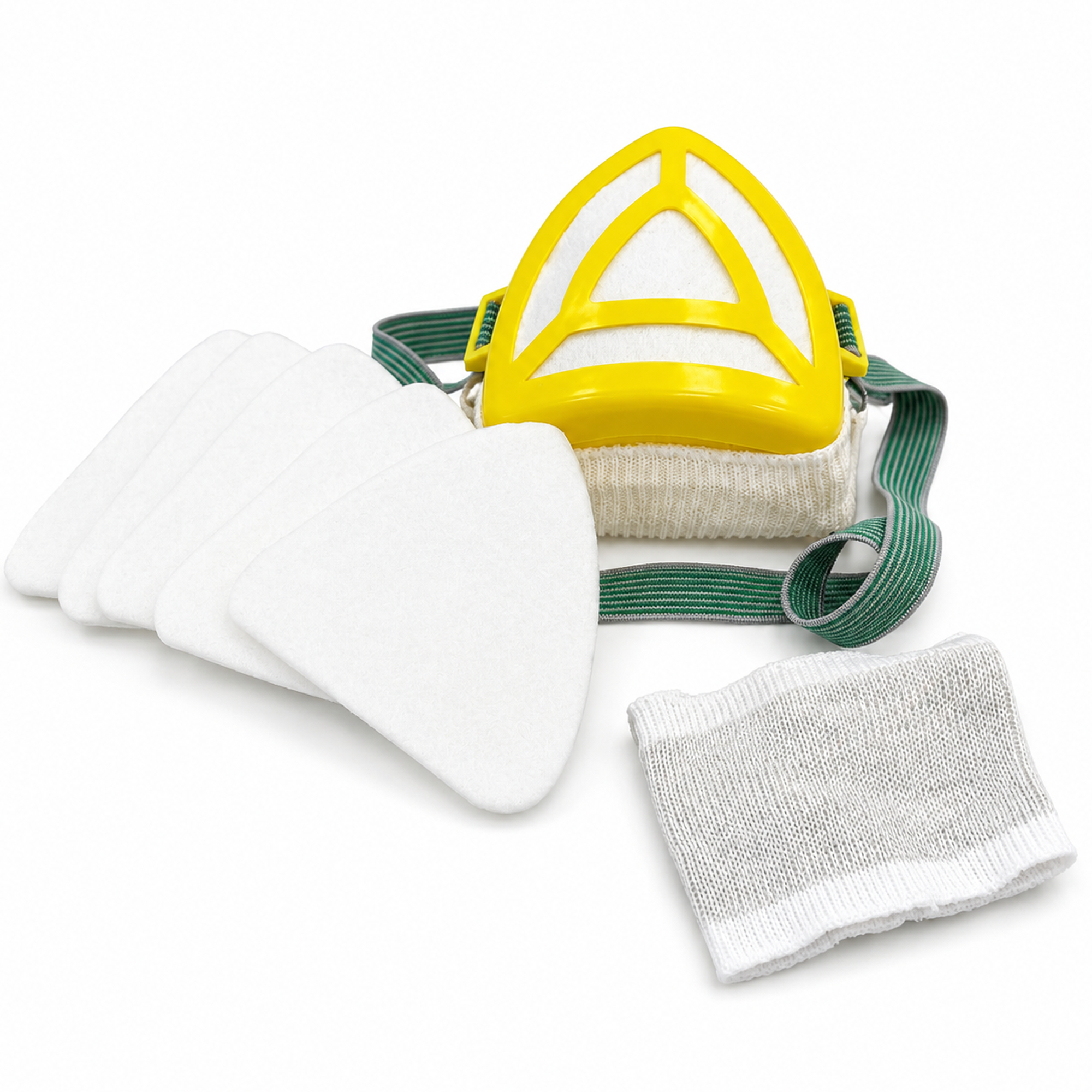 Pair of Draper Dust Mask Sets with Five Filters and Face Cloth