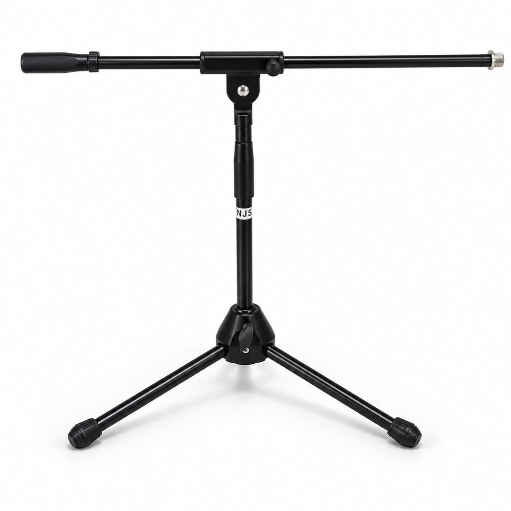 Pair of Low Level Microphone Stands with Boom Arms
