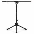 Pair of Low Level Microphone Stands with Boom Arms