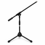 Pair of Low Level Microphone Stands with Boom Arms