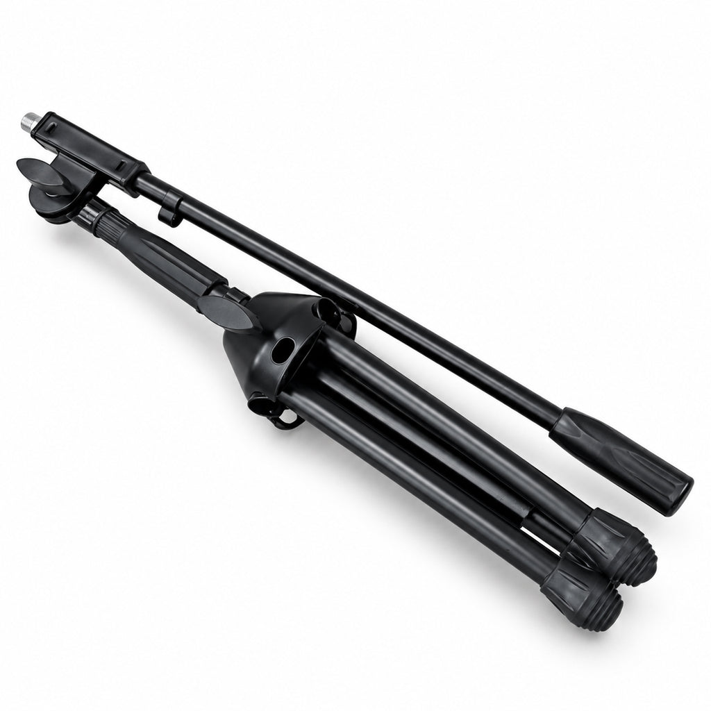 Pair of Low Level Microphone Stands with Boom Arms