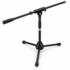 Pair of Low Level Microphone Stands with Boom Arms