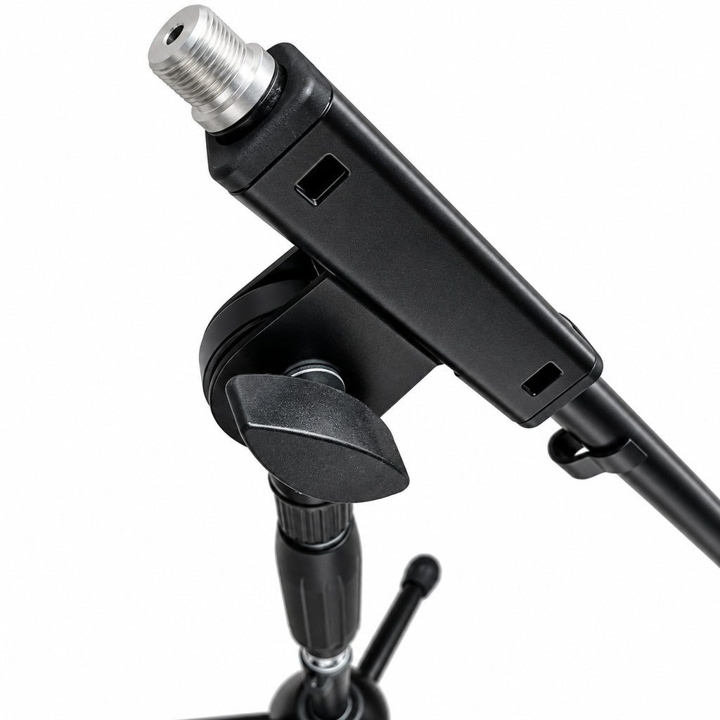 Pair of Low Level Microphone Stands with Boom Arms