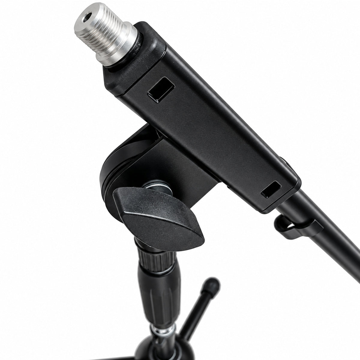 Pair of Low Level Microphone Stands with Boom Arms