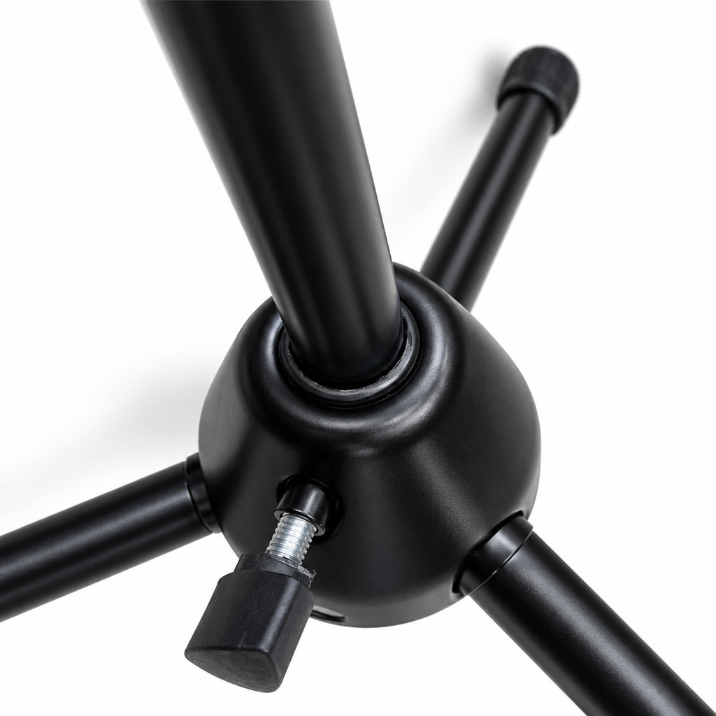 Pair of Low Level Microphone Stands with Boom Arms