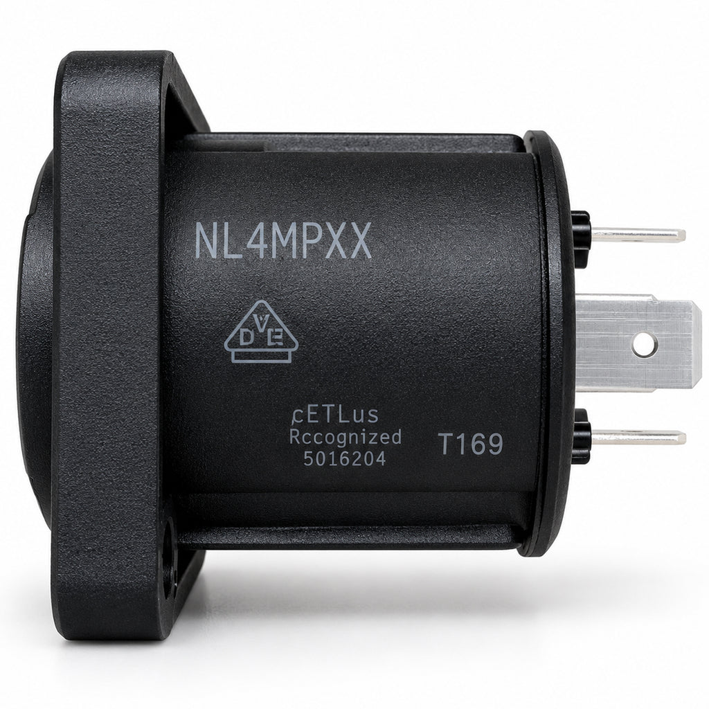 NL4MPXX 4 Pole Male Speakon Chassis Connector NL4MP