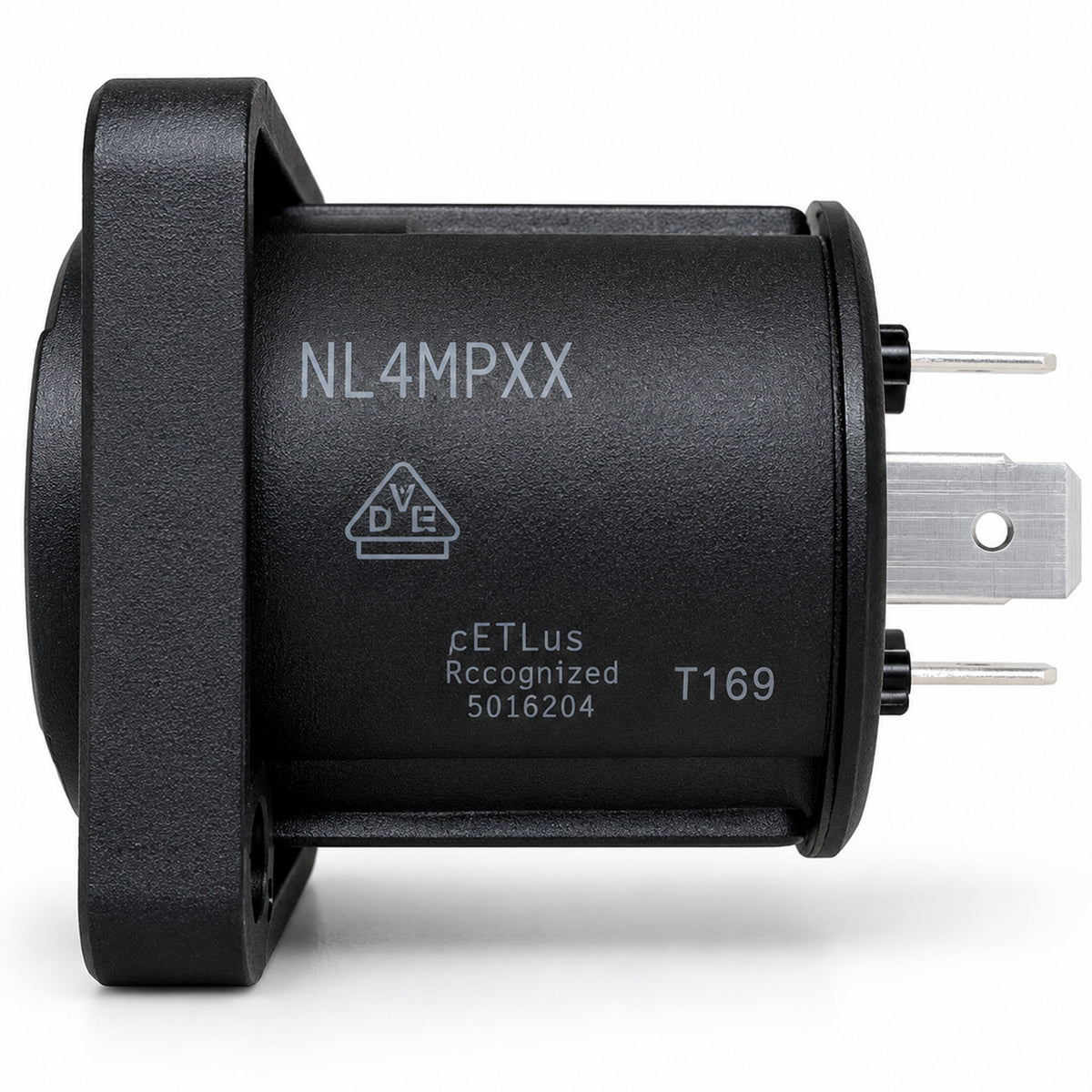 NL4MPXX 4 Pole Male Speakon Chassis Connector NL4MP