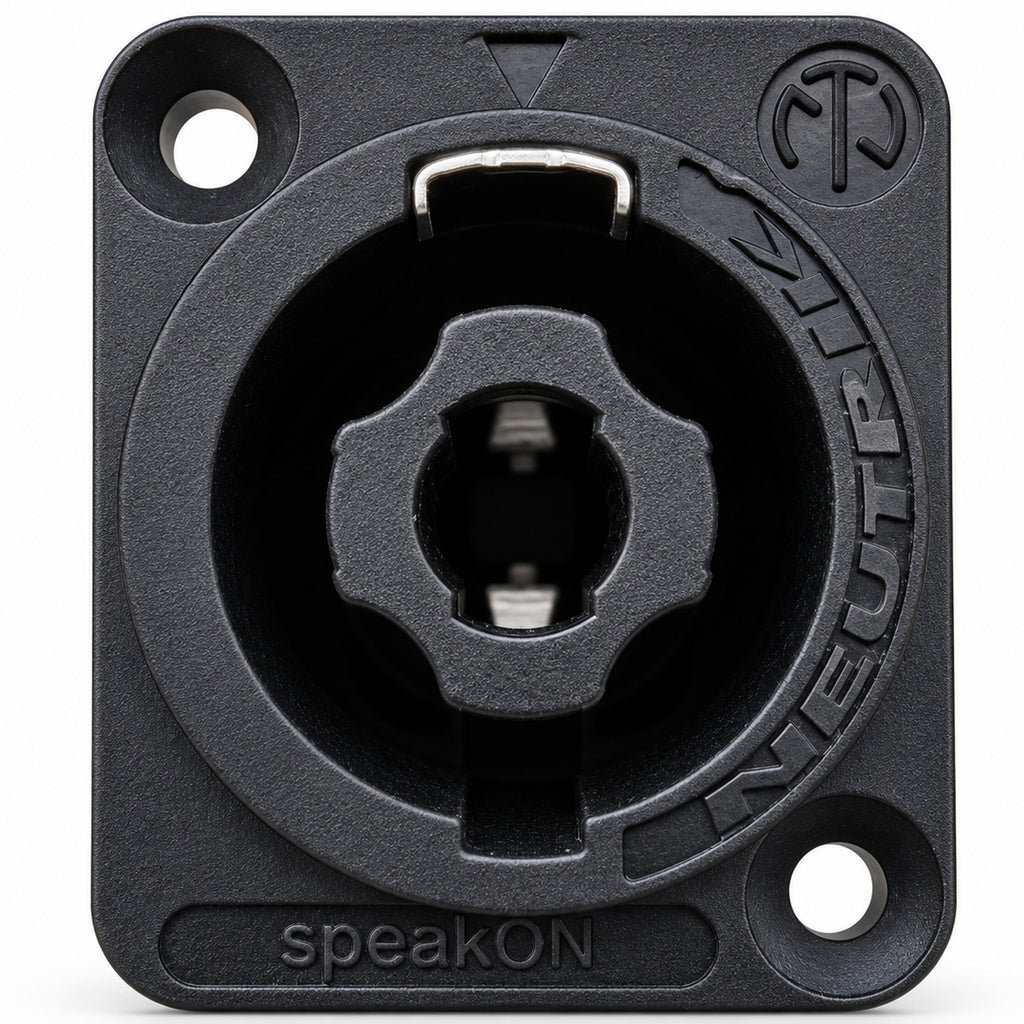 NL4MPXX 4 Pole Male Speakon Chassis Connector NL4MP