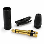 NP3X-B 6.35mm Stereo TRS Jack Plug Gold Contacts