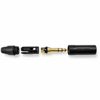 NP3X-B 6.35mm Stereo TRS Jack Plug Gold Contacts