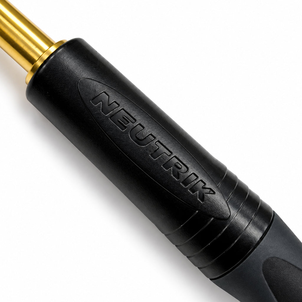 NP3X-B 6.35mm Stereo TRS Jack Plug Gold Contacts