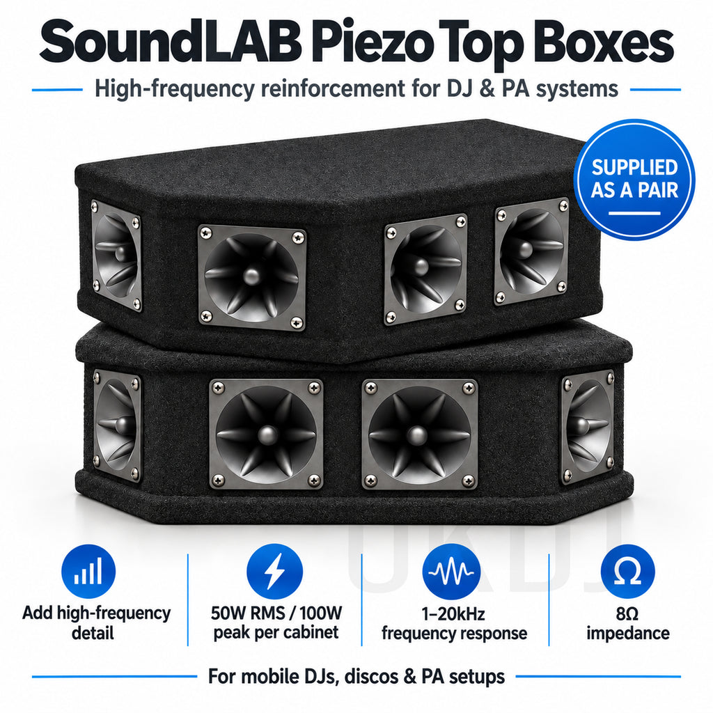 2 x 100W High Frequency Tweeter HF Speaker Top Box Sound System
