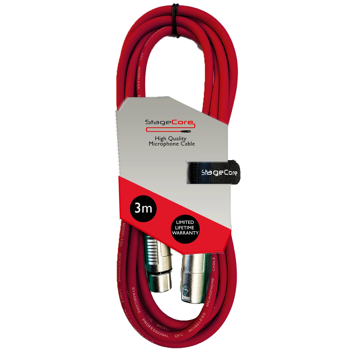 3m Pro Quality Audio Signal Cable / Mic Microphone Leads Coloured