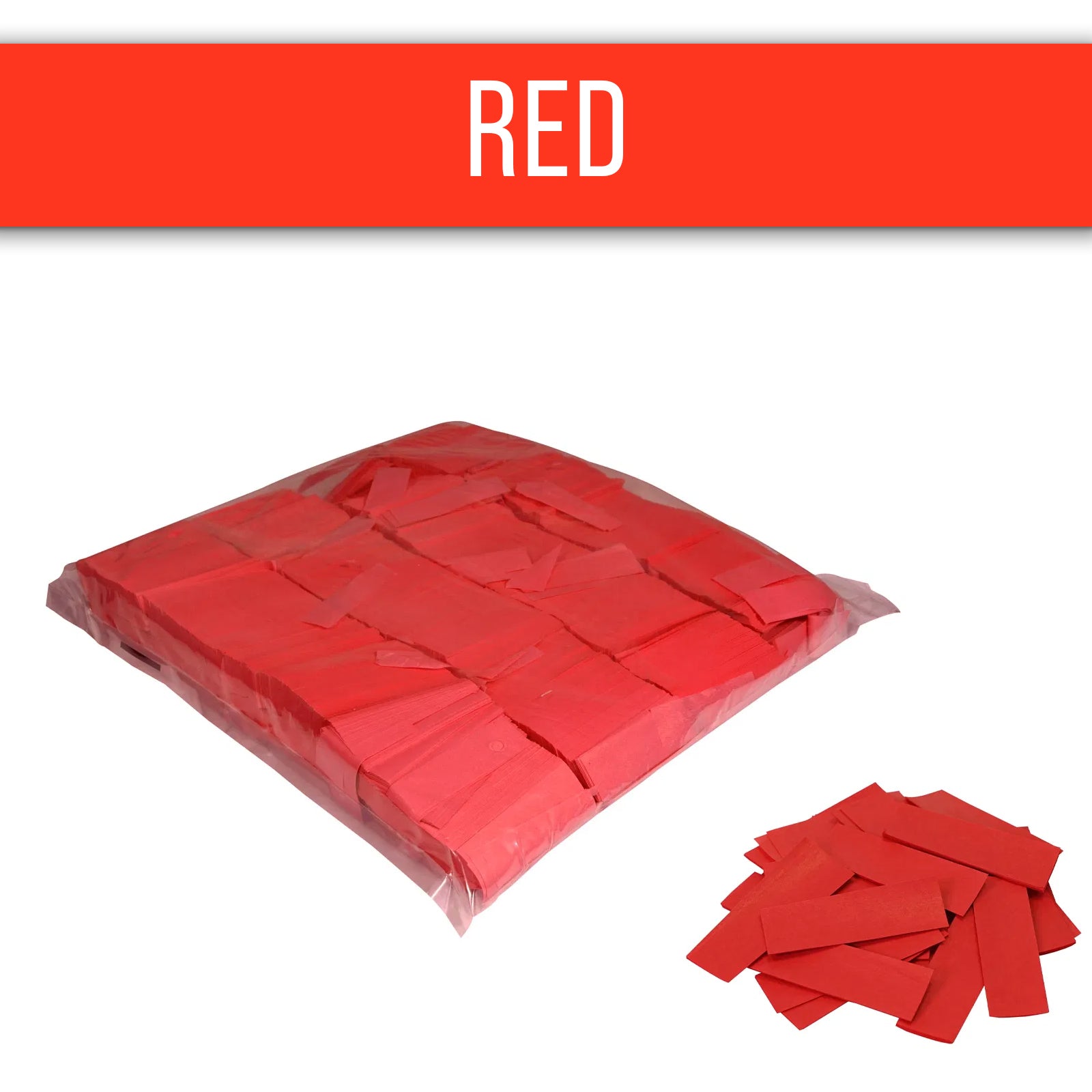 Loose Confetti 17 x 55mm Coloured Options 1kg