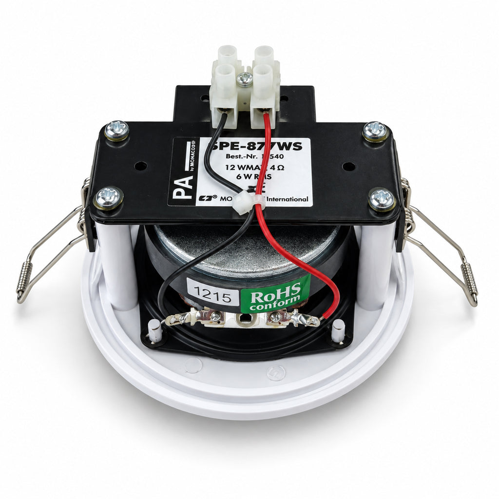 Compact Ceiling Speakers 2.5" 4 Ohm 12w White