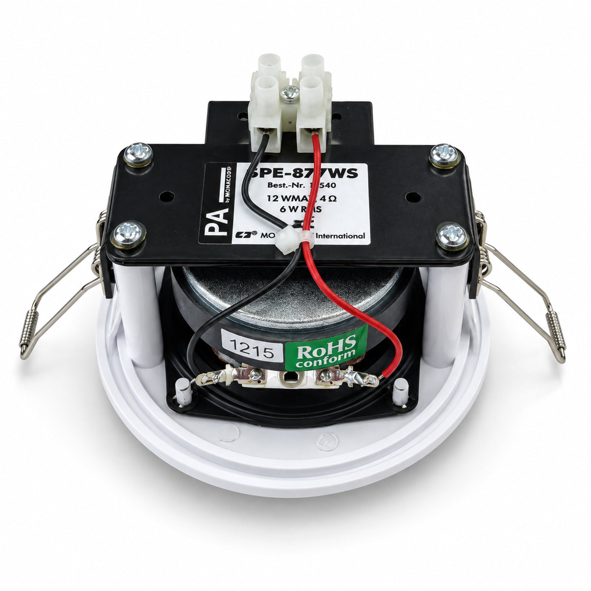 Compact Ceiling Speakers 2.5" 4 Ohm 12w White