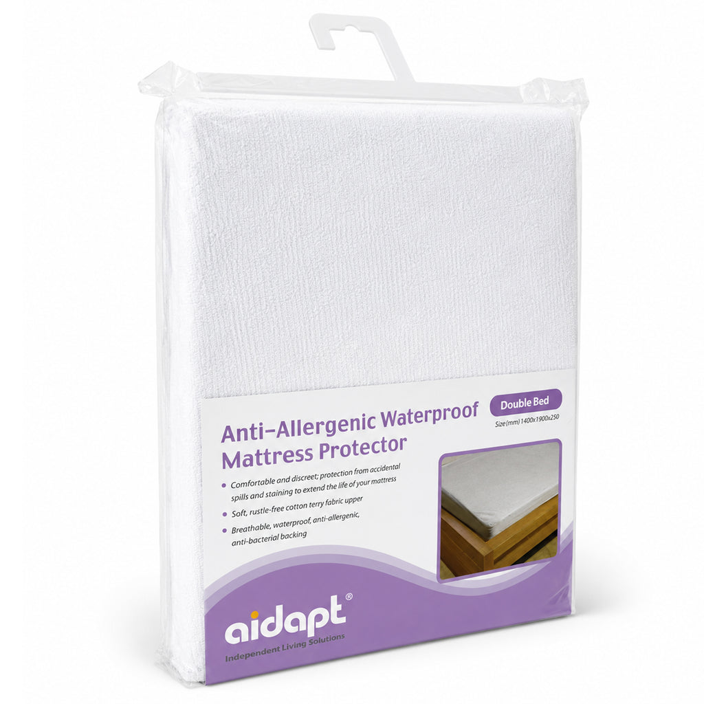 Single Double King Anti-Allergenic Waterproof Mattress Cover