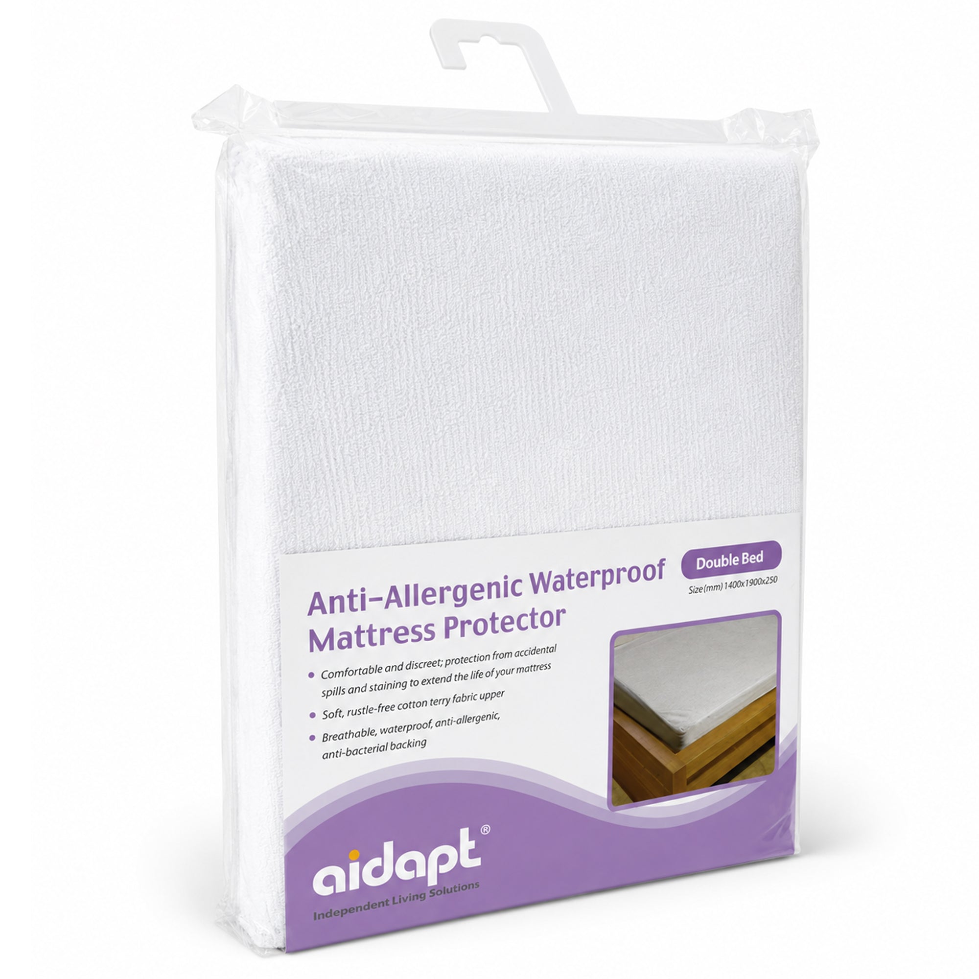 Single Double King Anti-Allergenic Waterproof Mattress Cover