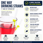 One way Drinking Straw