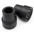 Set Of 2 Replacement Black Rubber Ferrules 20mm