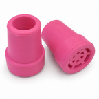 Set Of 2 Replacement Pink Rubber Ferrules 19mm