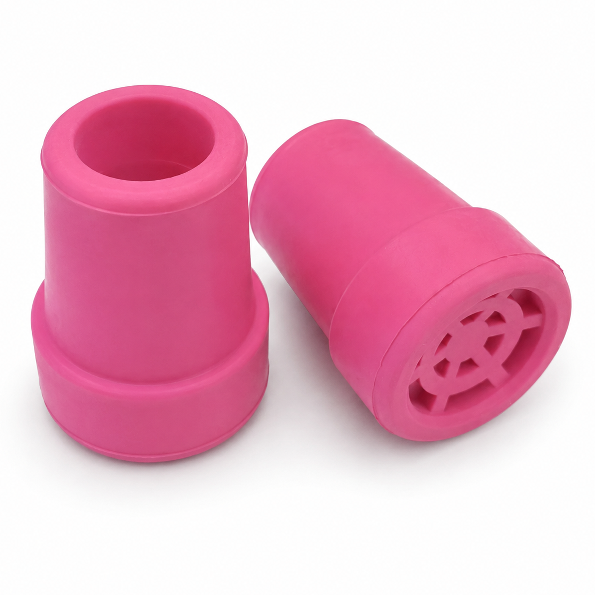 Set Of 2 Replacement Pink Rubber Ferrules 19mm