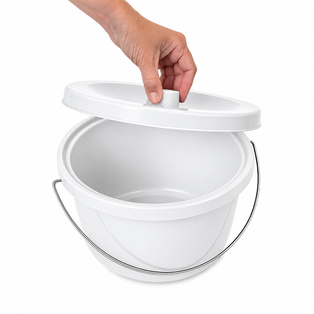 7.5L Commode Bucket and Lid