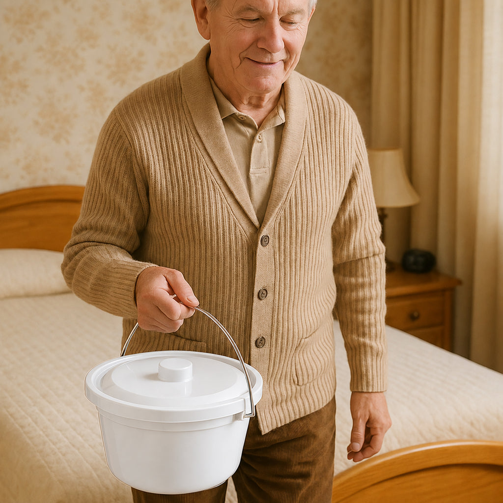 7.5L Commode Bucket and Lid