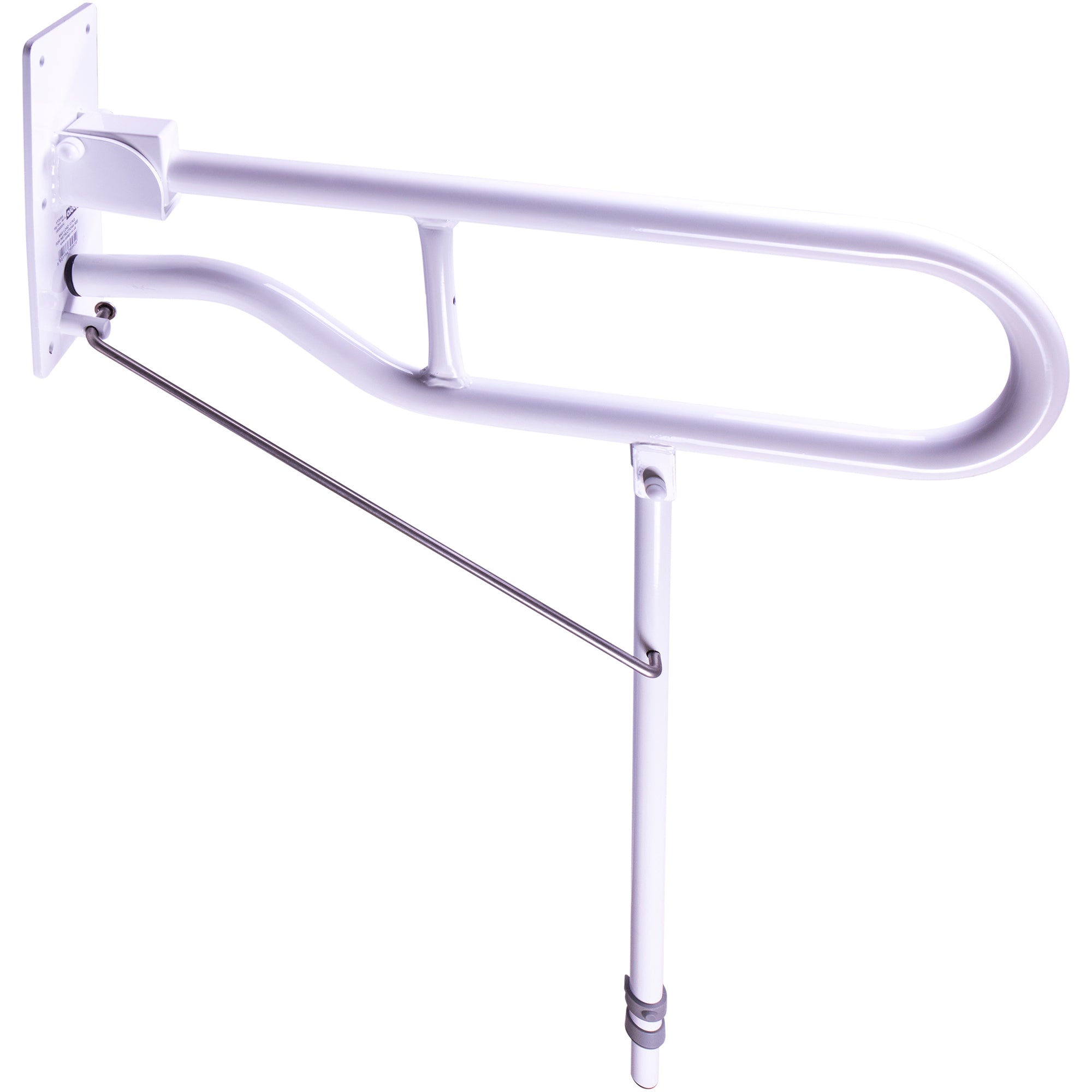 Solo Hinged Arm with Back Plate and Leg 3 Lengths 600-775mm Options