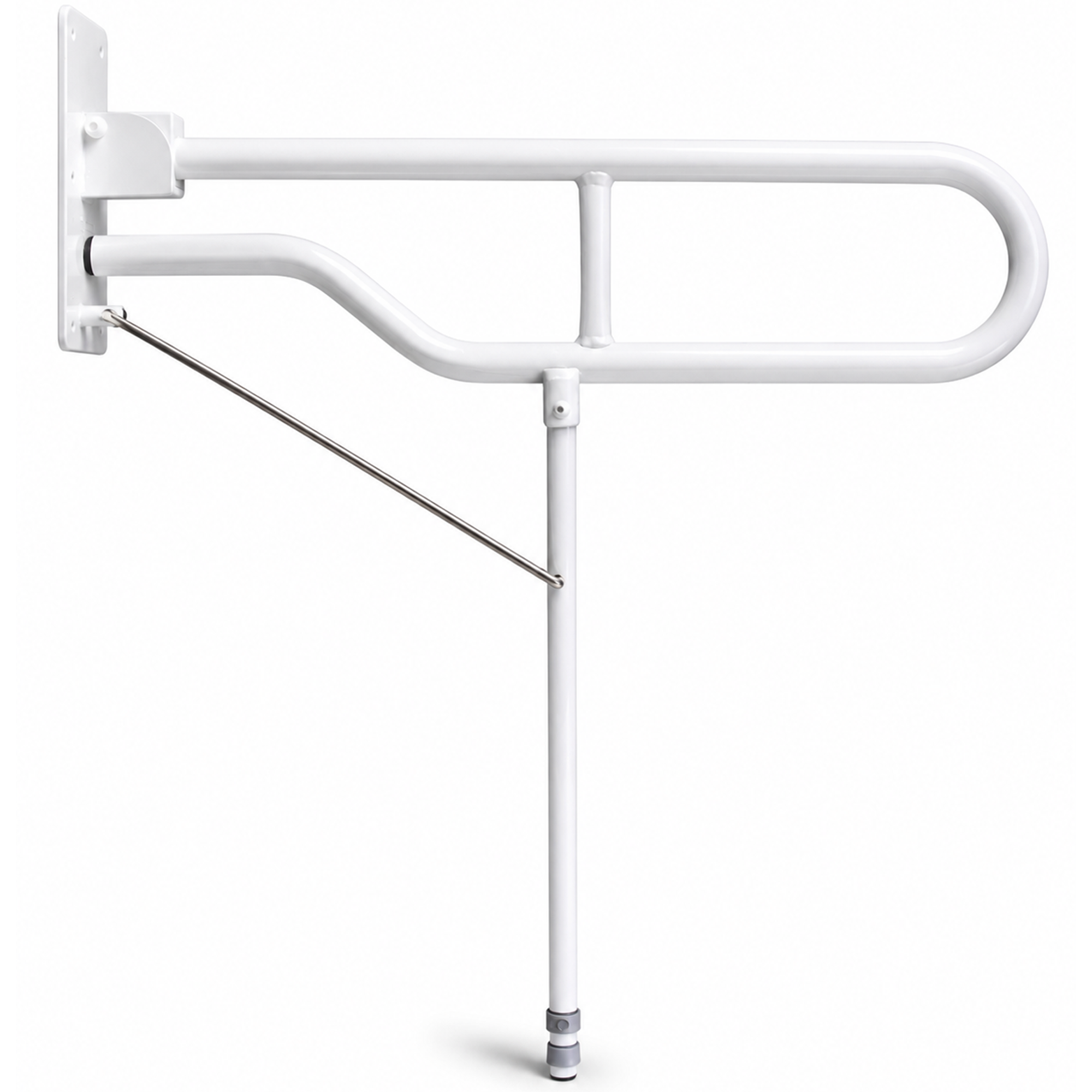 Solo Hinged Arm with Back Plate and Leg 3 Lengths 600-775mm Options