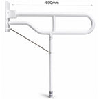 Solo Hinged Arm with Back Plate and Leg 3 Lengths 600-775mm Options