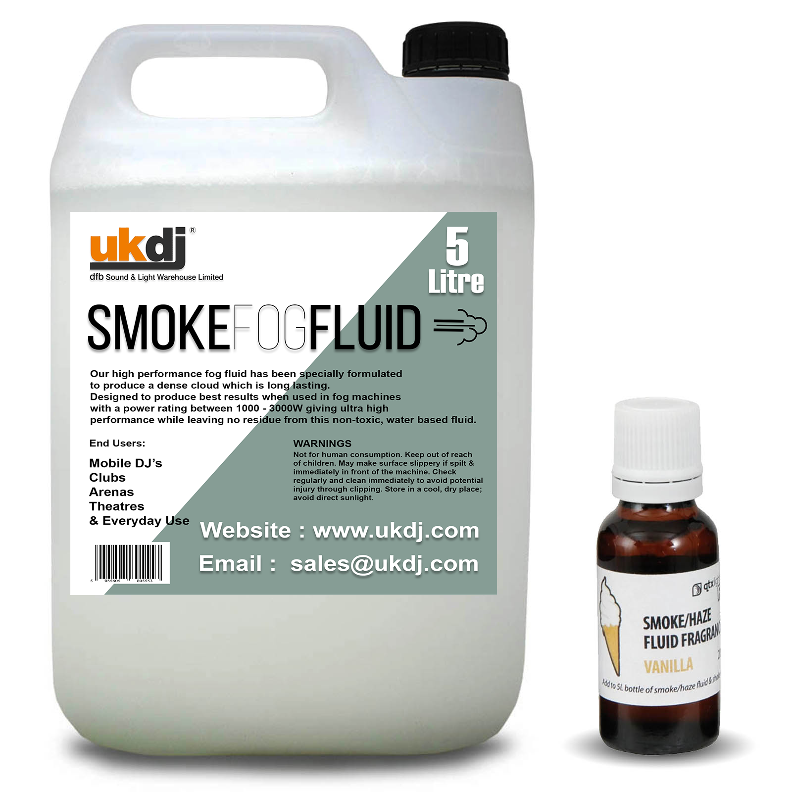 Smoke Fluid 5L HQ Professional Fog Liquid Scented