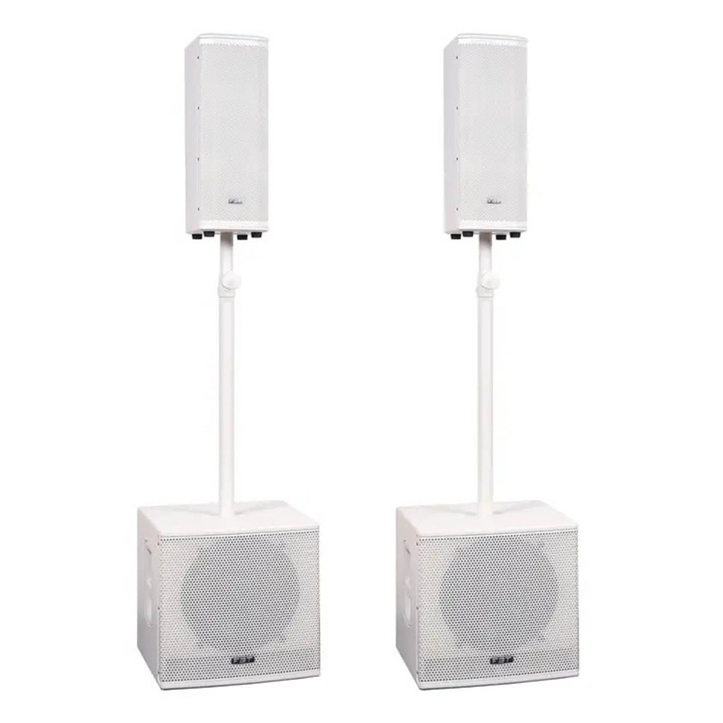 Ventis VN2000 3200w Speaker System In White & Covers