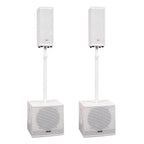 Ventis VN2000 3200w Speaker System In White & Covers