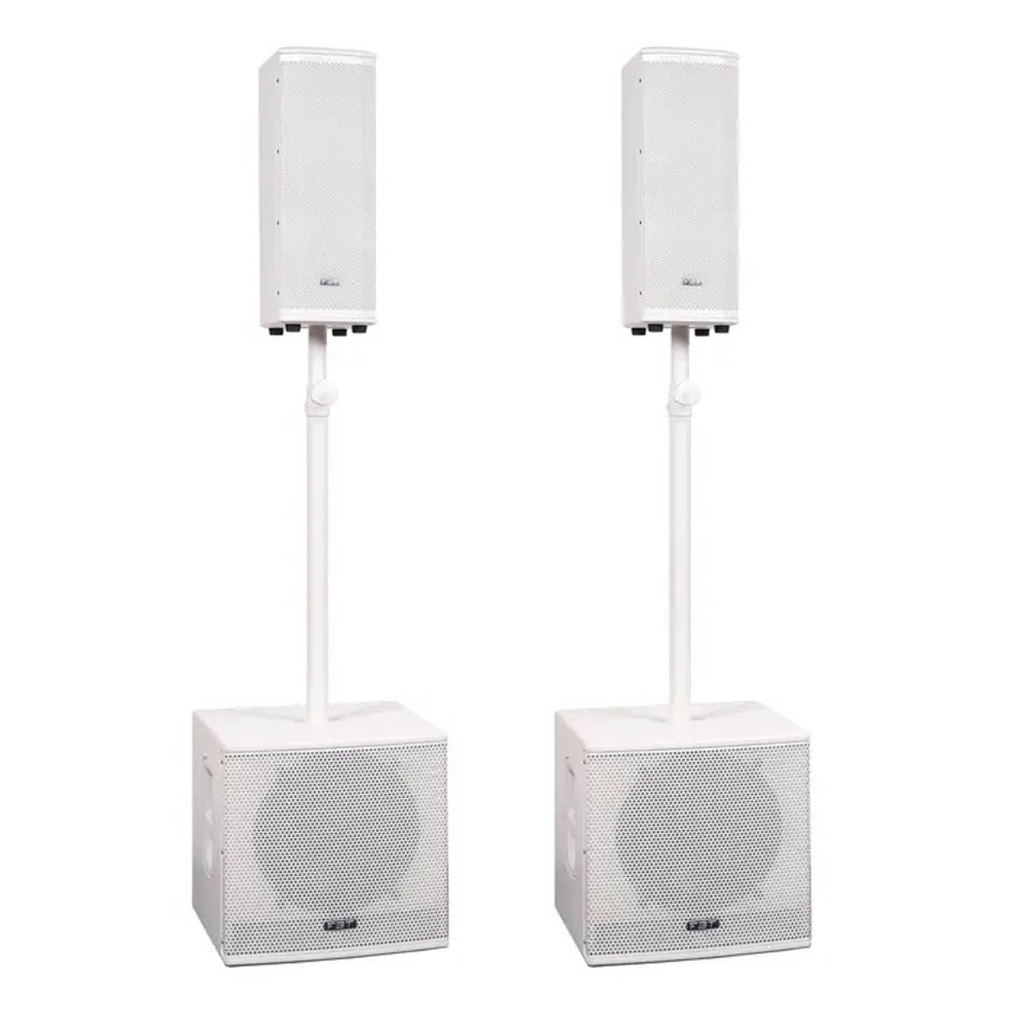 Ventis VN2000 3200w Speaker System In White & Covers