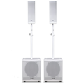 Ventis VN2000 3200w Speaker System In White & Covers