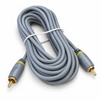 Silver Collection 5m RCA Phono Composite Video Signal Lead CCTV TV Picture