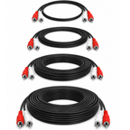 Twin RCA Phono Red White Cable Male to Male Shielded Audio Lead
