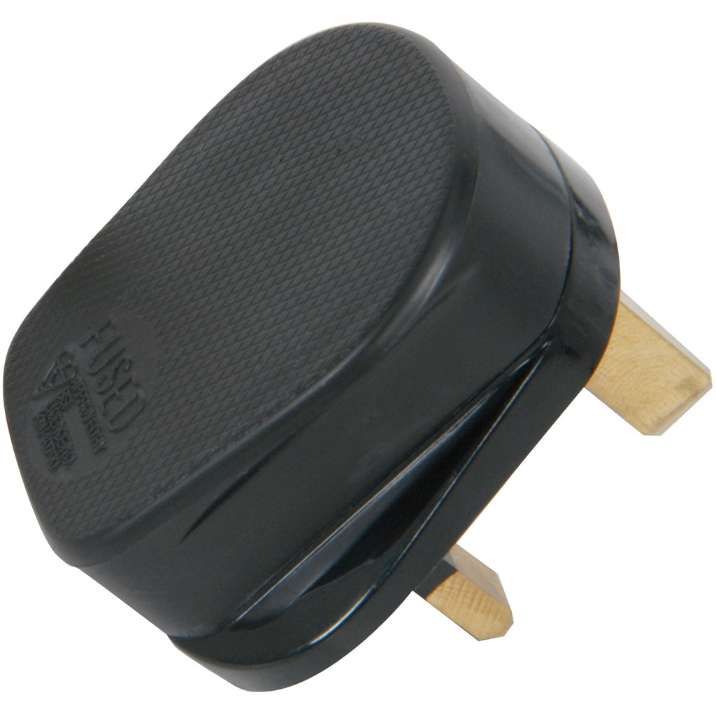 Impact Resisant 3 Pin UK Plugs Orange Black and White